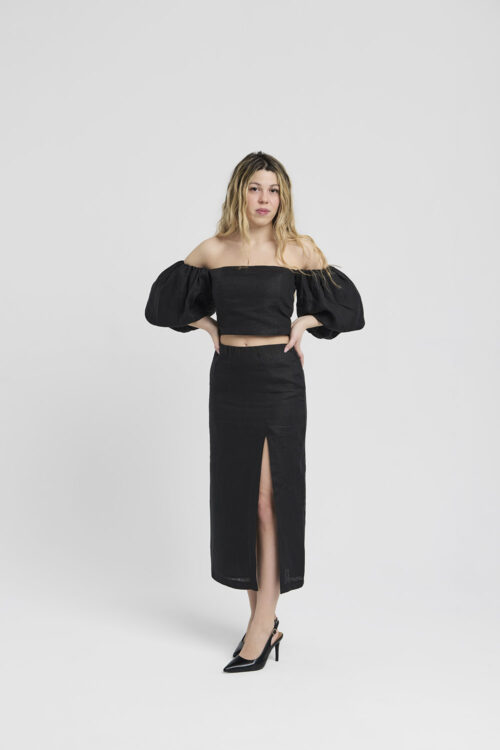 Amelia in black